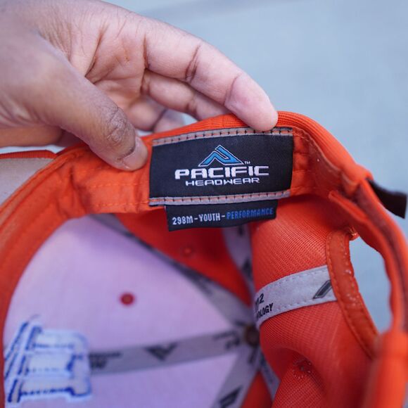 Pacific Headwear Youth Minnesota Twins Baseball Cap – Orange Performance Hat - Picture 4 of 9